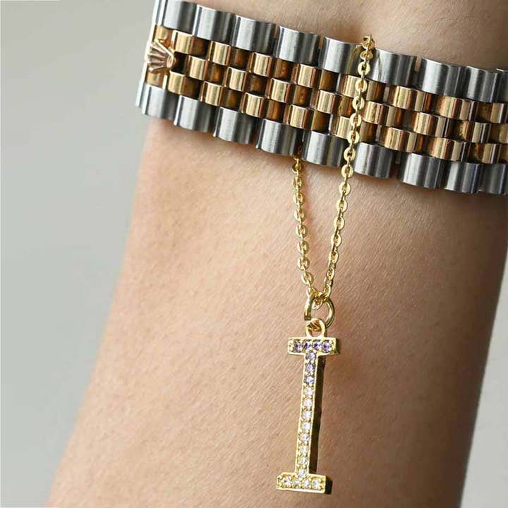 Breloque de montre initiale pour adulte - I pour la vente par Elaa