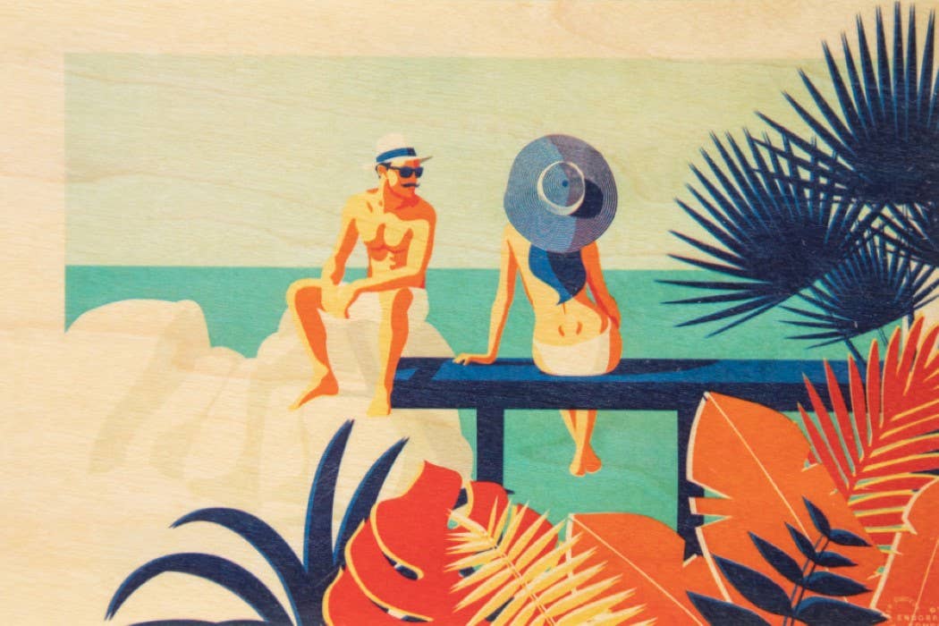 Woodhi - Wholesale Postcard - Wood Postcard Riviera Horizon0