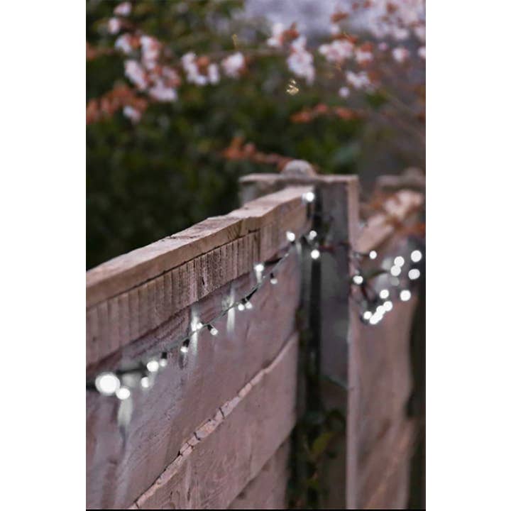 100 LED Green Cable Solar String Lights - White for wholesale on Faire4