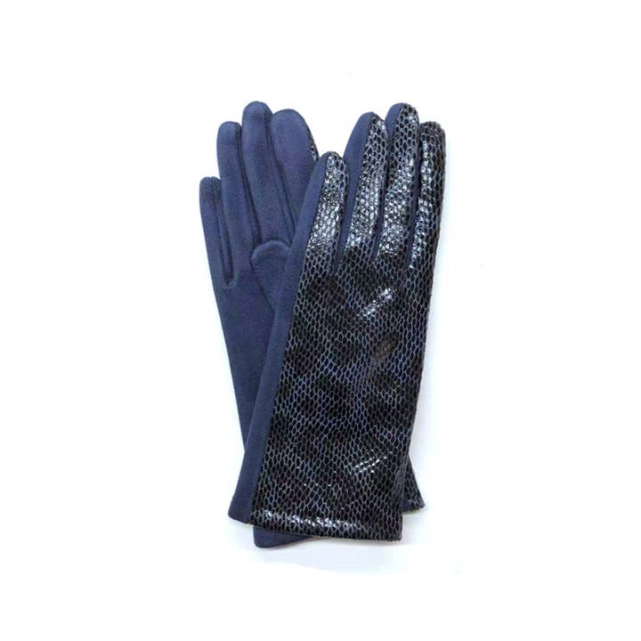 Ole - Wholesale Gloves - Women's - Leopard Printed Suede Gloves