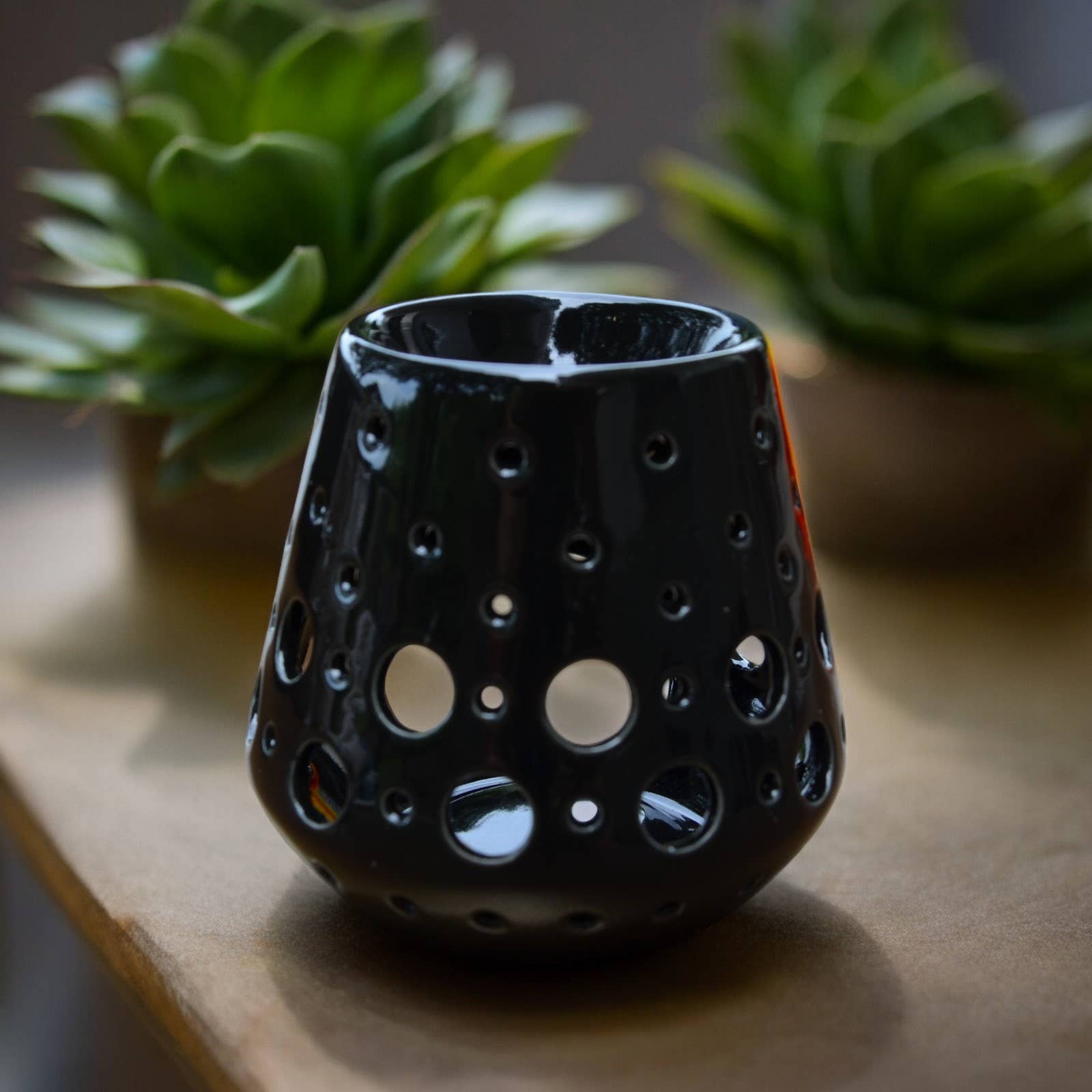Zen'Arôme - Wholesale Oil warmer - Ceramic Oil and Scented Melts Burner - Black Loob7