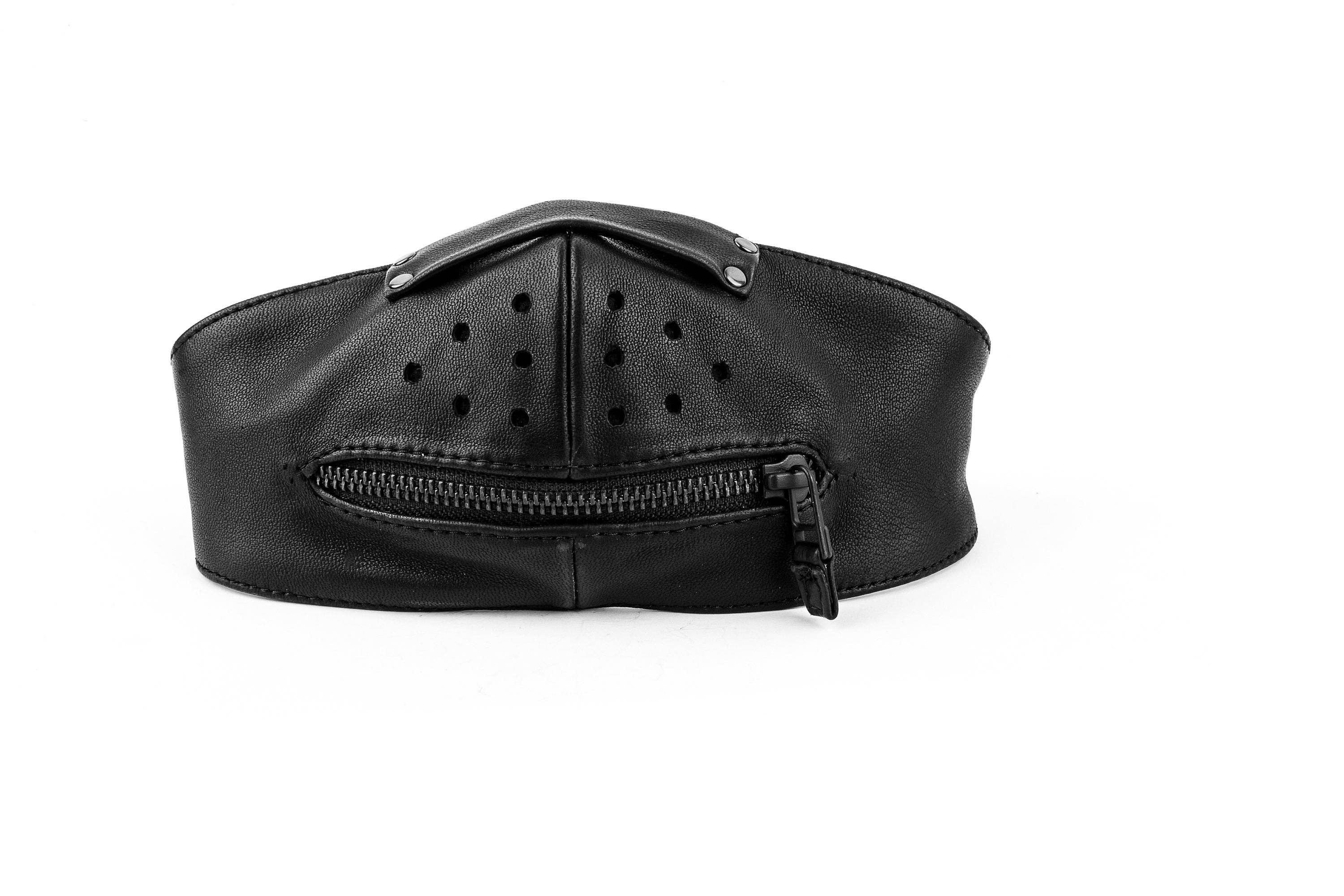 JUNGLE TRIBE - Wholesale Protective Face Mask/Shield - Black on Black Zipper Mouth Face Protection Adjustable Adult Mask With Filter