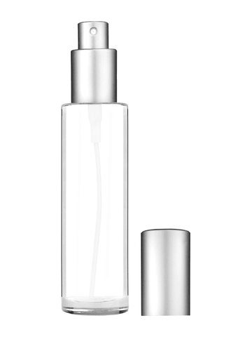 Best Bottles - Wholesale Spray Bottle - Cylinder Clear Bottle with Spray Pump-50ml(Multiple Caps)6