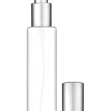 Best Bottles - Wholesale Spray Bottle - Cylinder Clear Bottle with Spray Pump-50ml(Multiple Caps)6