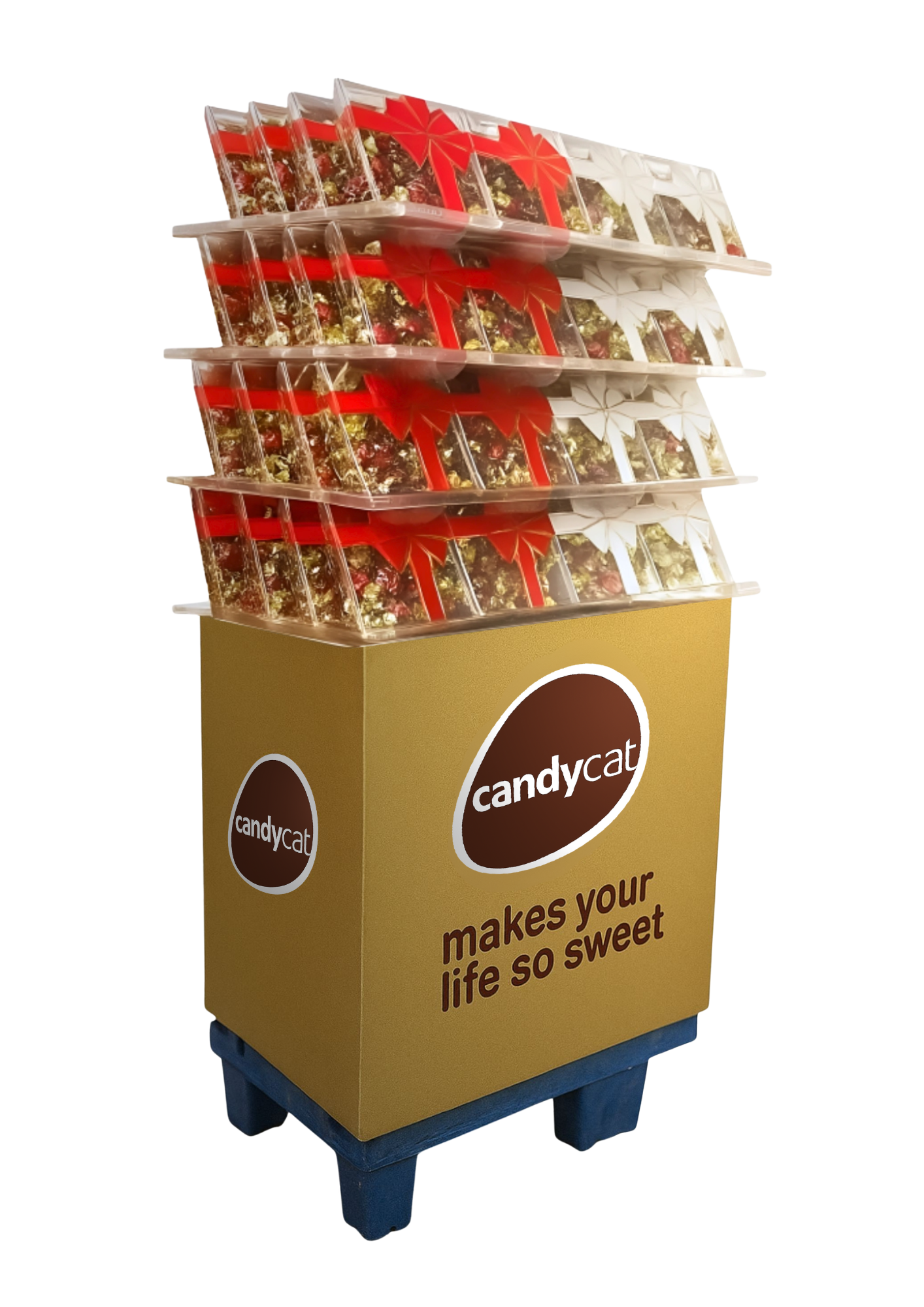 Candycat - Wholesale Chocolate Box - Exhibitor Tower Box Tie - 64 Units1