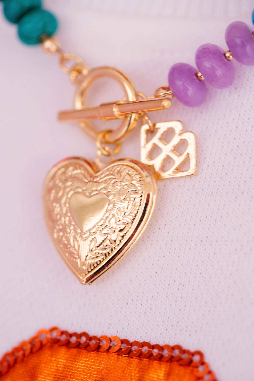 Brianna Cannon - Vente Colliers à pendentif - Collier Médaillon Arc-en-ciel2