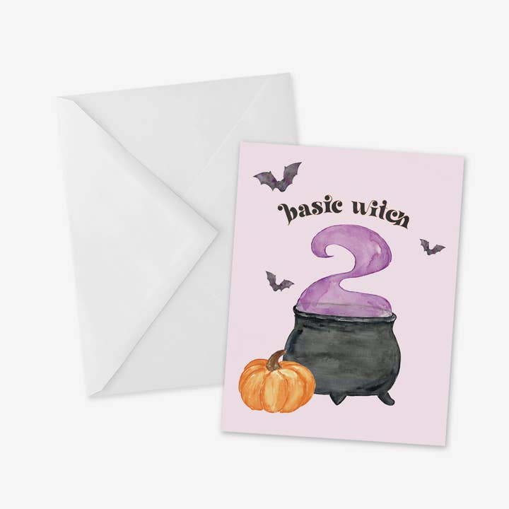 Tarjeta básica de Halloween de Witch, Witch's Brew para venta al por mayor de mad paperie