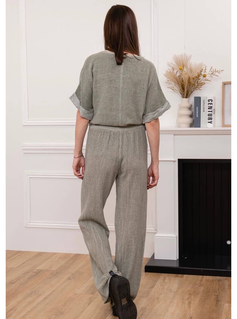 LINEN & COTTON HOUSE – Blusa - Mulher por atacado – Camisa de algodão e linho tamanho único20