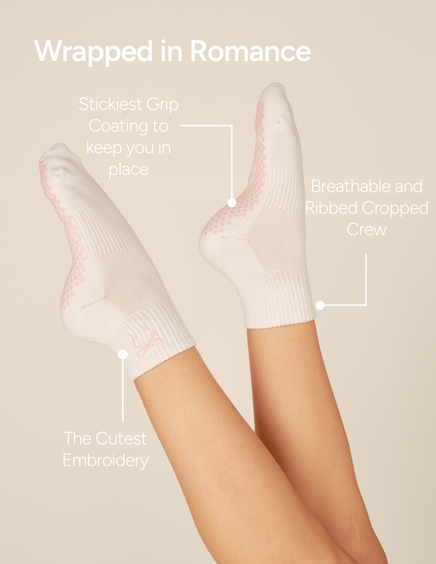 LUCKY HONEY - Wholesale Socks - Women's - The Harlow Grip Sock30