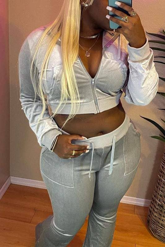 Queen Fashion – wholesale Set med topp och kjol - Dam – Velourjacka träningsset7