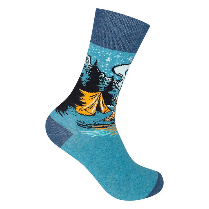 Adam Turman - Campfire Camping Socks | Funatic for wholesale by Funatic - About Face Designs - Nice Enough Merch Co