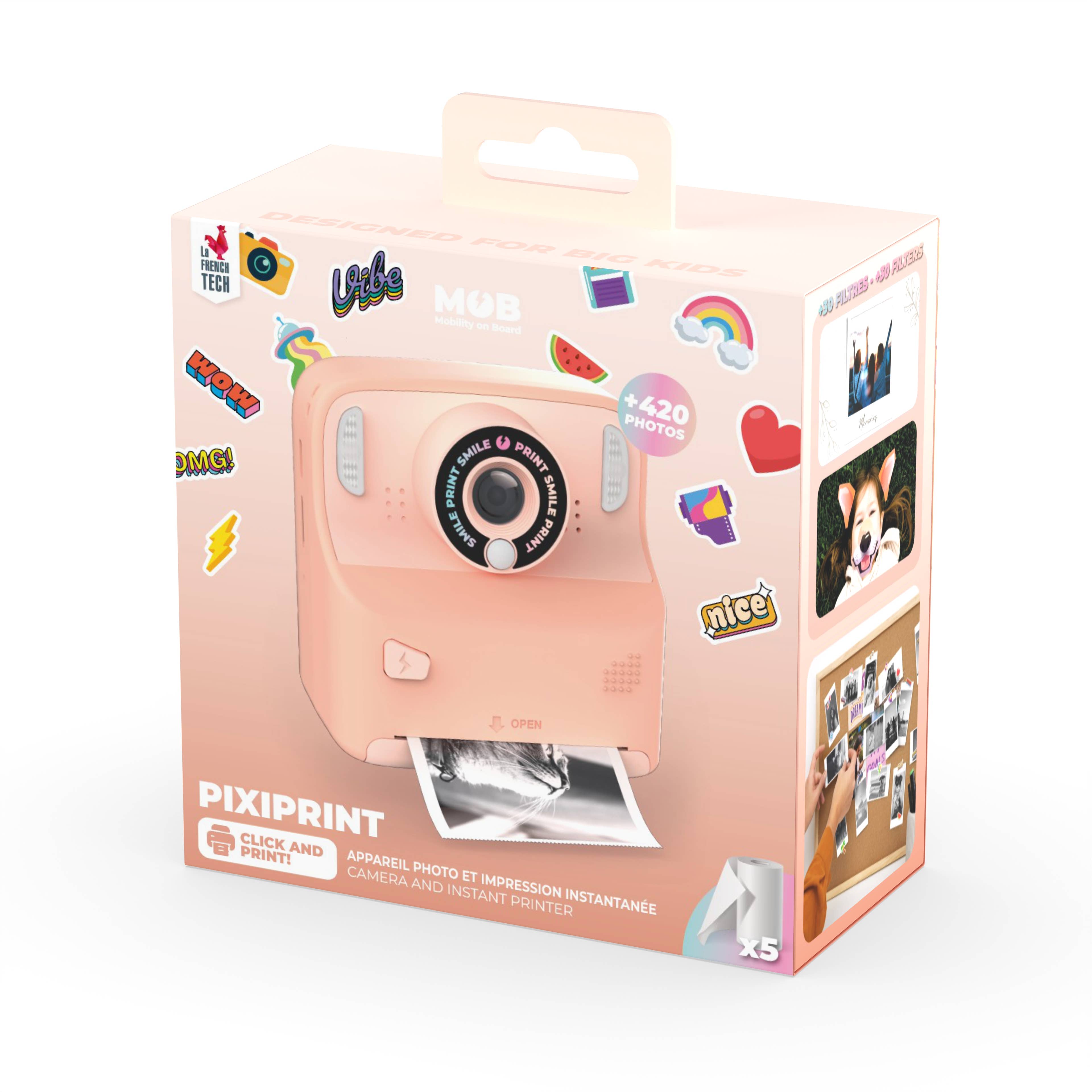 Mobility On Board - Wholesale Classic Toy - Kids - PixiPrint Camera - Pink5