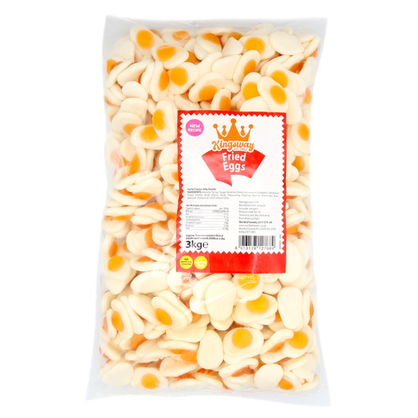 Gaffney's Sweets & Treats Wholesale – wholesale Gummy – Kingsway Fried Eggs 3kg1