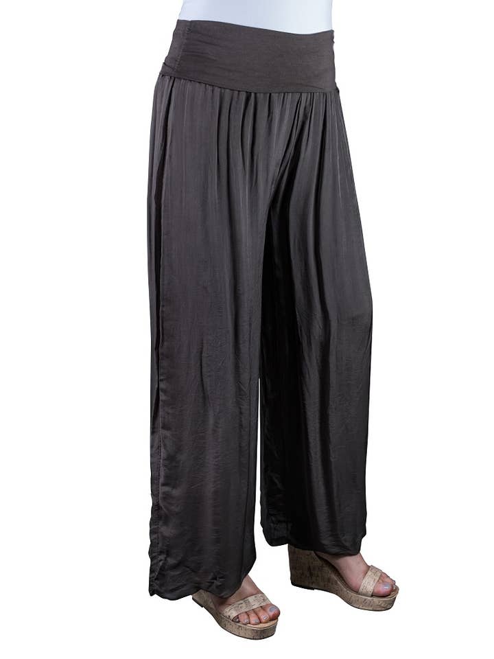 TINA Stephens Italy/Tees By Tina - Venta al por mayor Pantalones - Mujer - Pantalón Mercedes de seda con cintura plegable (PL203)17