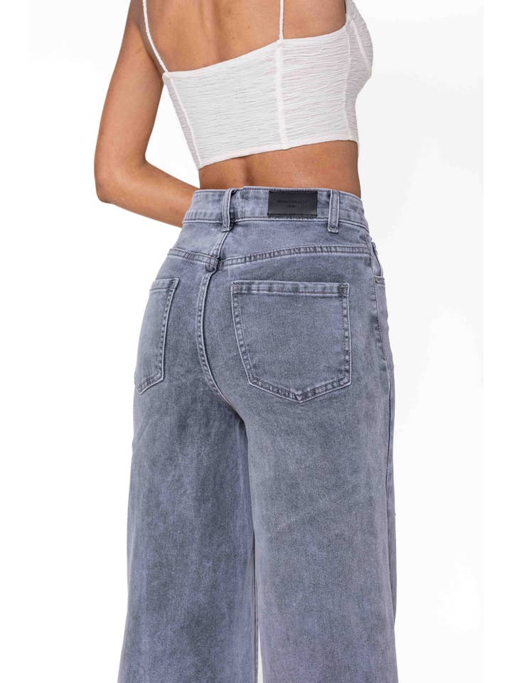 Nina Carter - Vente Jean – femme - Nina Carter super WIDE LEG taille haute stretch YY30043