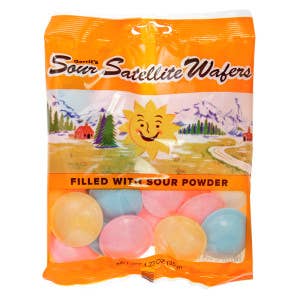 L&F Universal Goods - Wholesale Hard Candy - Gustaf's Sour Satellite Wafers 12/1.23OZ0
