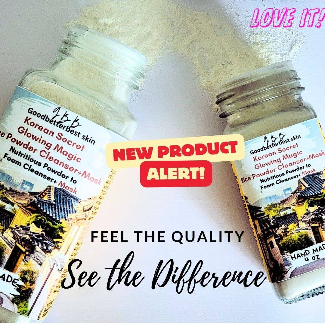 gbb Goodbetterbest Skin - Wholesale Facial Cleanser - Korean Secret Glowing Magic Rice powder to foam Cleanser+Mask 4oz 8oz2