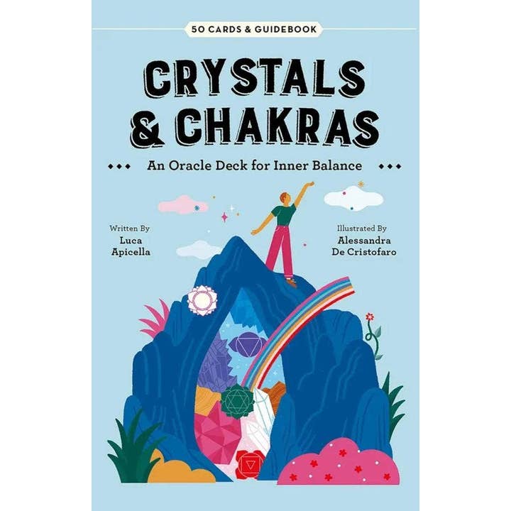 Crystals & Chakras: An Oracle Deck For Inner Balance Tarot D for wholesale by GREENROOTS USA LLC