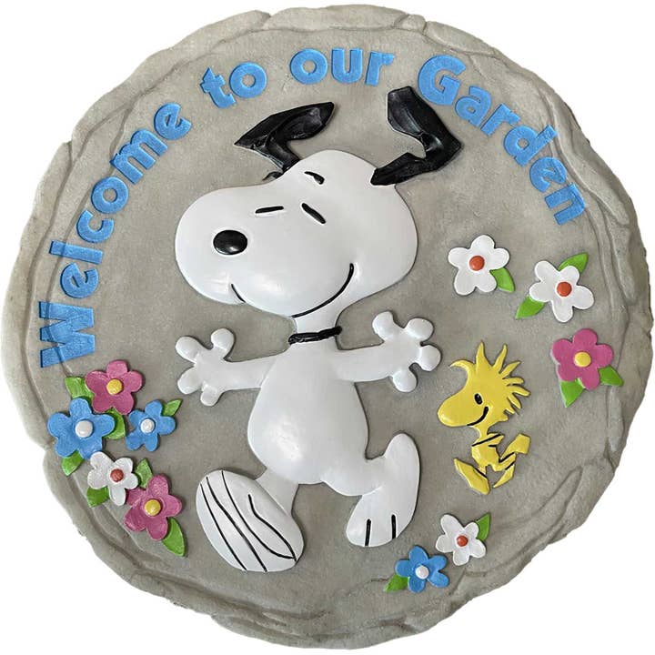 Spoontiques, Inc - Wholesale Stepping Stone - Snoopy Welcome Stepping Stone