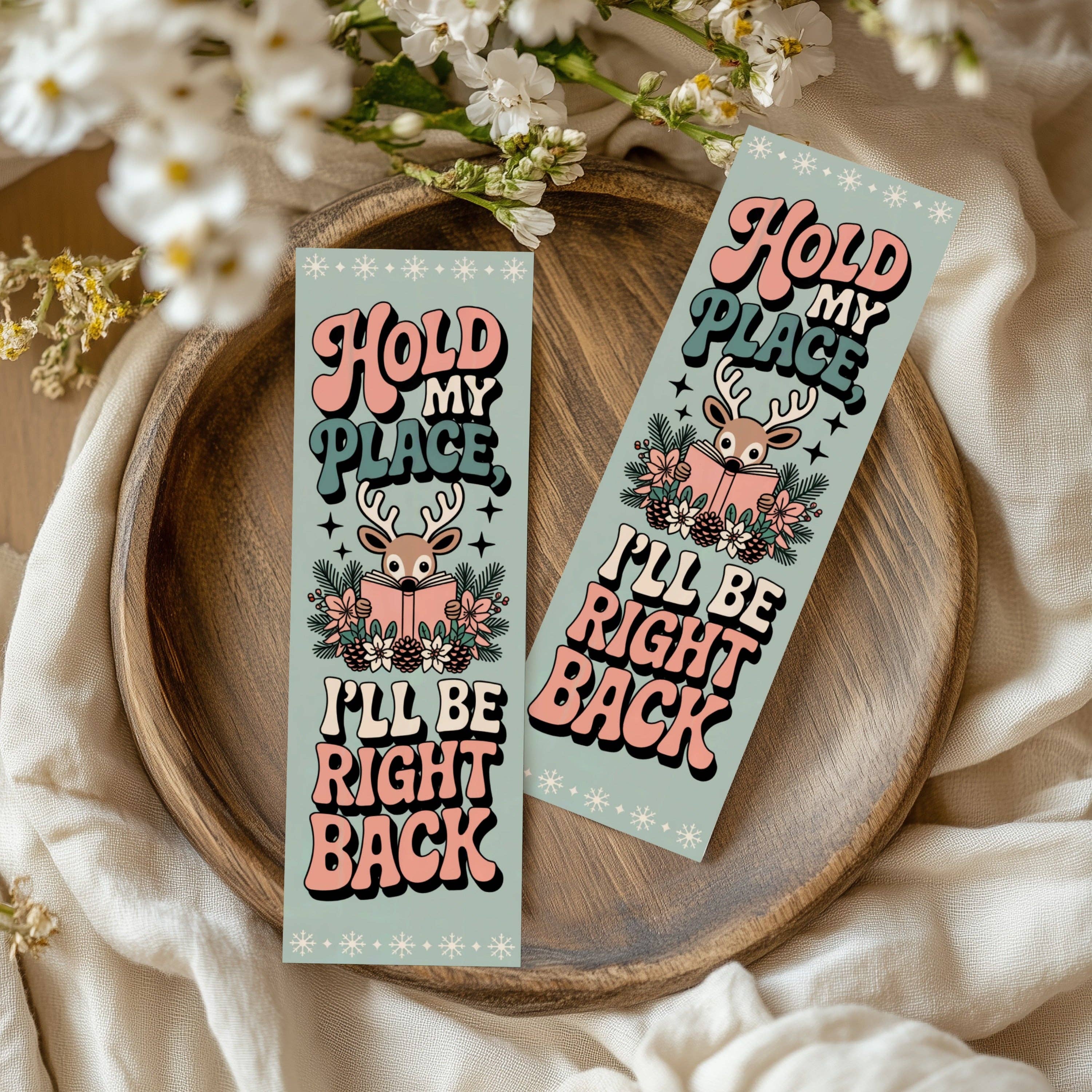 Auburn Row Design - Wholesale Bladwijzer - Gezellige Kerstmis Pastel Boekenleggers0