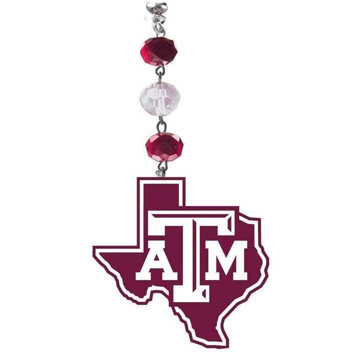 Texas A & M University - Logo in acrilico (set di 3) ORNAMENTO MAGNETICO per la vendita all'ingrosso da parte di MagTrim