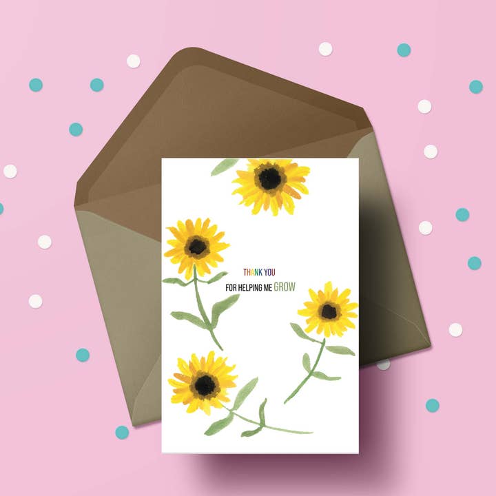 Thank you sunflower cards for wholesale by Mayajoy