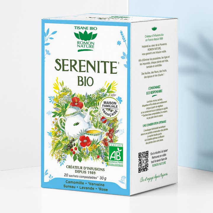 Organic Serenity Herbal Tea* for wholesale by PROVENCE D'ANTAN