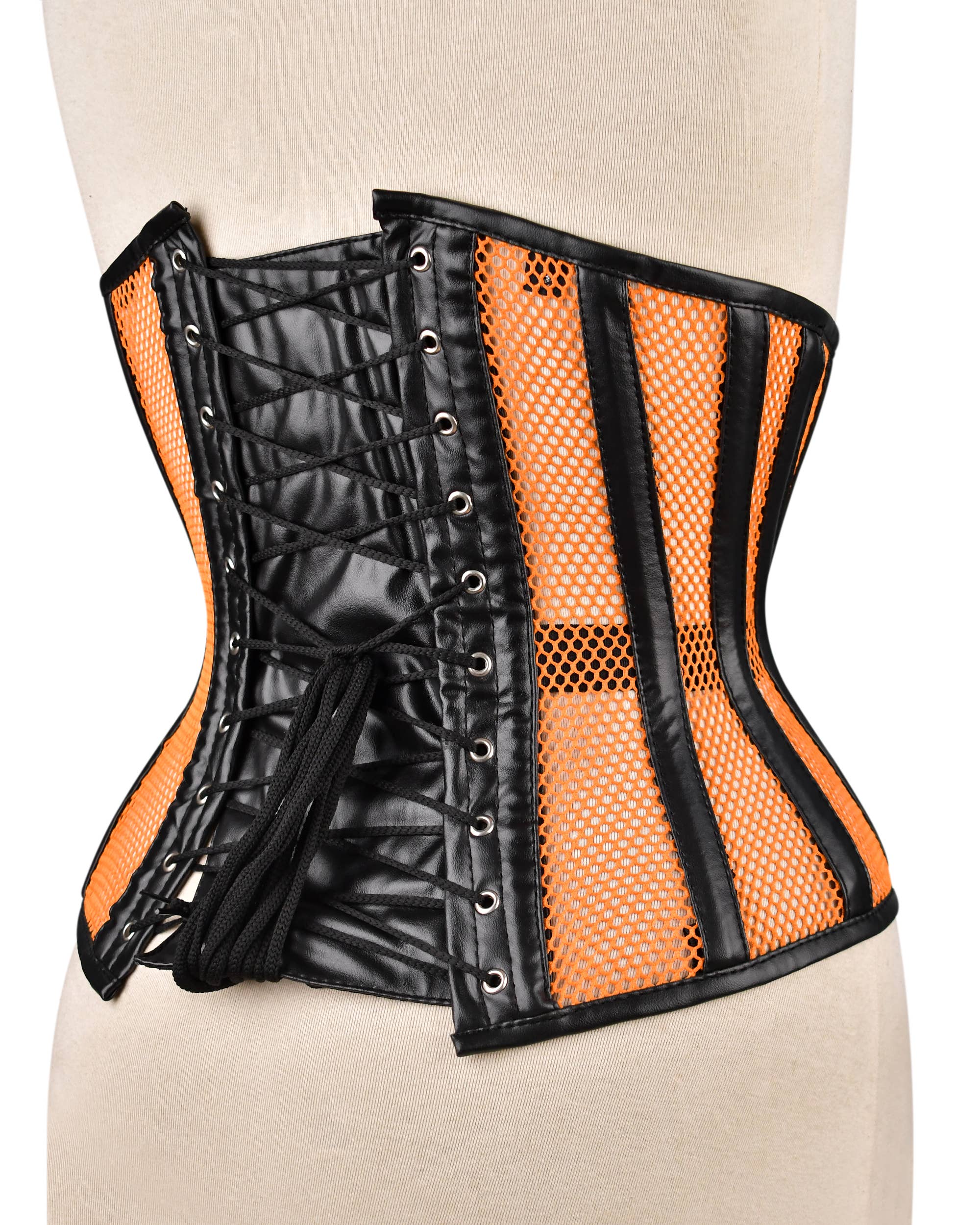 Orange Medieval Style Women Underbust Corset - Waist Shaper  for wholesale on Faire1