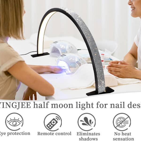 WHITE DIAMOND Half Moon Light Nail Lamp for Lash Eyelash Extension, Tattoo for wholesale on Faire3