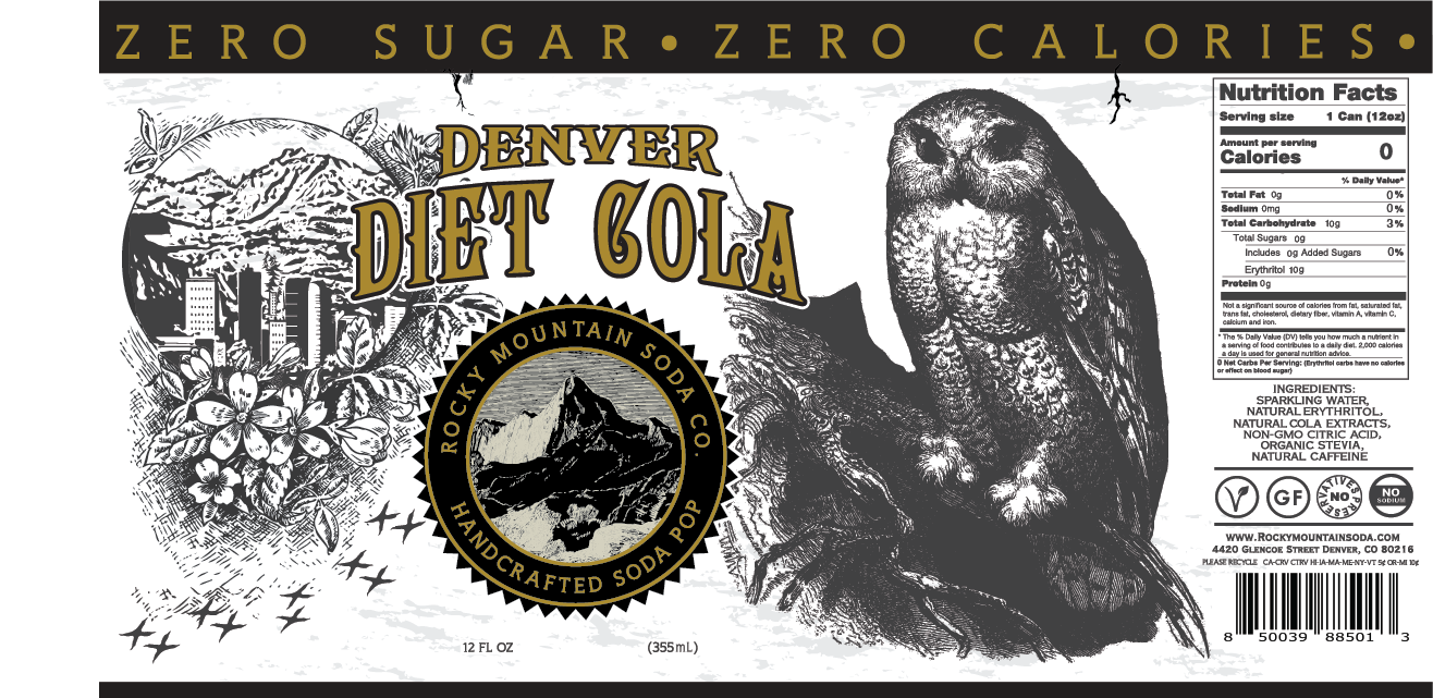 Rocky Mountain Soda - Wholesale Soda/Carbonated Drink - Denver Diet Cola Cans2