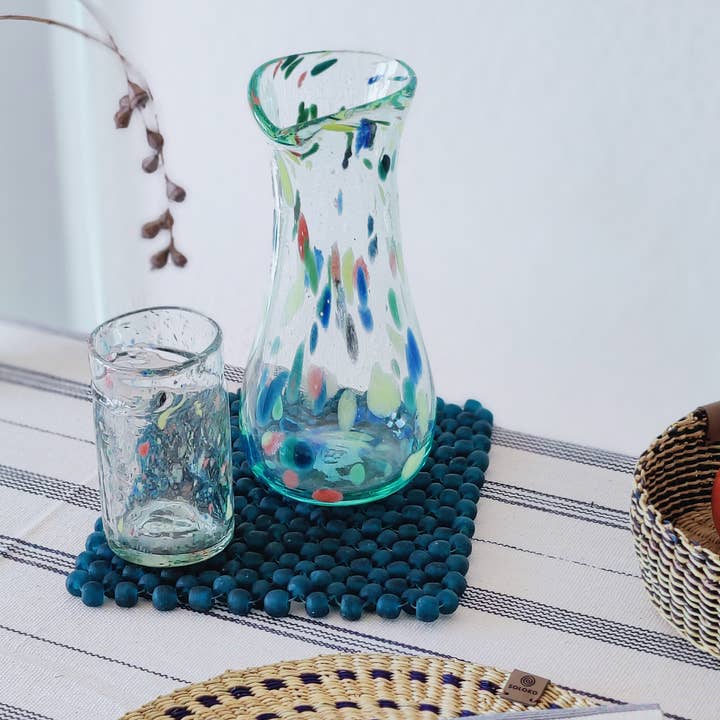 SOLOKO - Vendita all'ingrosso Caraffe - Caraffa in vetro riciclato | Caraffa in vetro soffiato a mano | colorato2