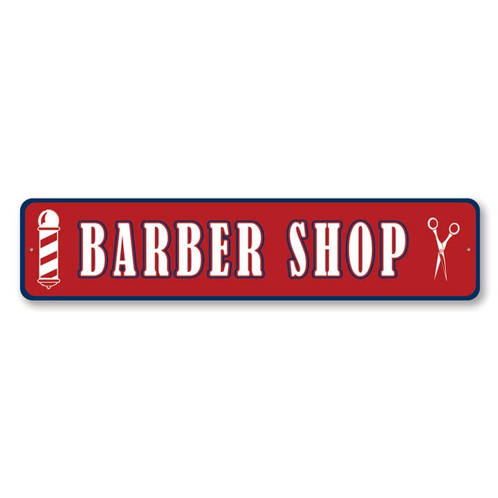 Lizton Sign Shop, Inc - Vente Pancarte - Panneau Barber's Pole Barber Shop