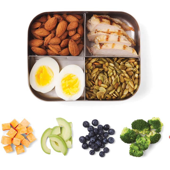 Fox Run Brands - Wholesale Lunch bag/box – Kids - Bits Kits Kids' Bento Box, Stainless Steel, 6.25"x 5"x 1.75"5