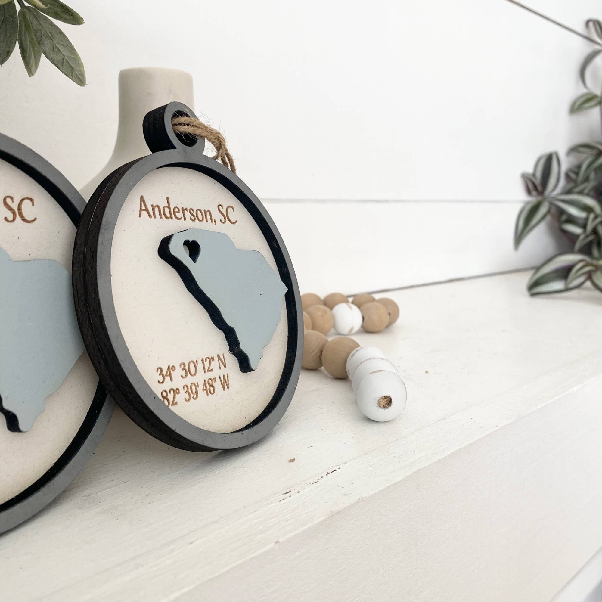 Pine Designs - Wholesale Ornament - Ornament - "Any" City/State Wood Ornament or Gift Tag10