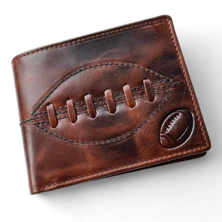 SPORTGIFTZ – wholesale Wallet – Unisex – SPORTGIFTZ - Buffalo Leather Rugby Wallet | RFID Protection | 7 Card Slots | Coin Pouch & ID Holder | Rugby Fan Accessory | Multicoloured, 10cm x 8cm, Leather2