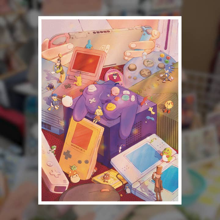 Aubluvion - Wholesale Art Print - Gaming Nostalgia Art Print1