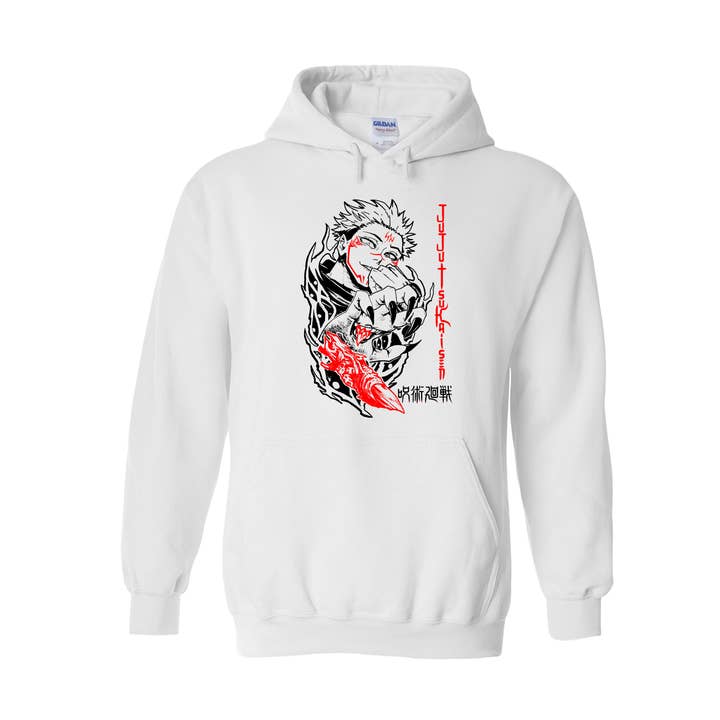 Felpa con cappuccio Jujutsu Sukuna per la vendita all'ingrosso da parte di Altercos