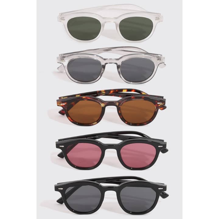 Circular Frame Lens Sunglasses Set for wholesale by Collections by Fame Accessories