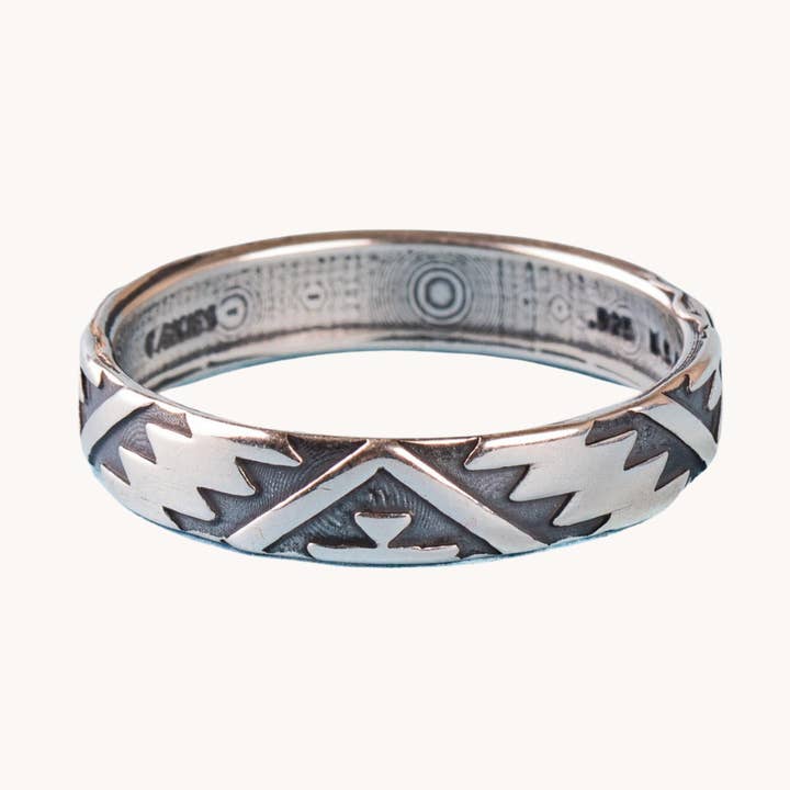 SkyWeaver: Silver Band Ring for wholesale by T.Skies Jewelry