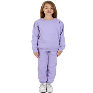 Girls Loungewear Tracksuit Sweatshirt Sweatshirt & Pants Set - Gum