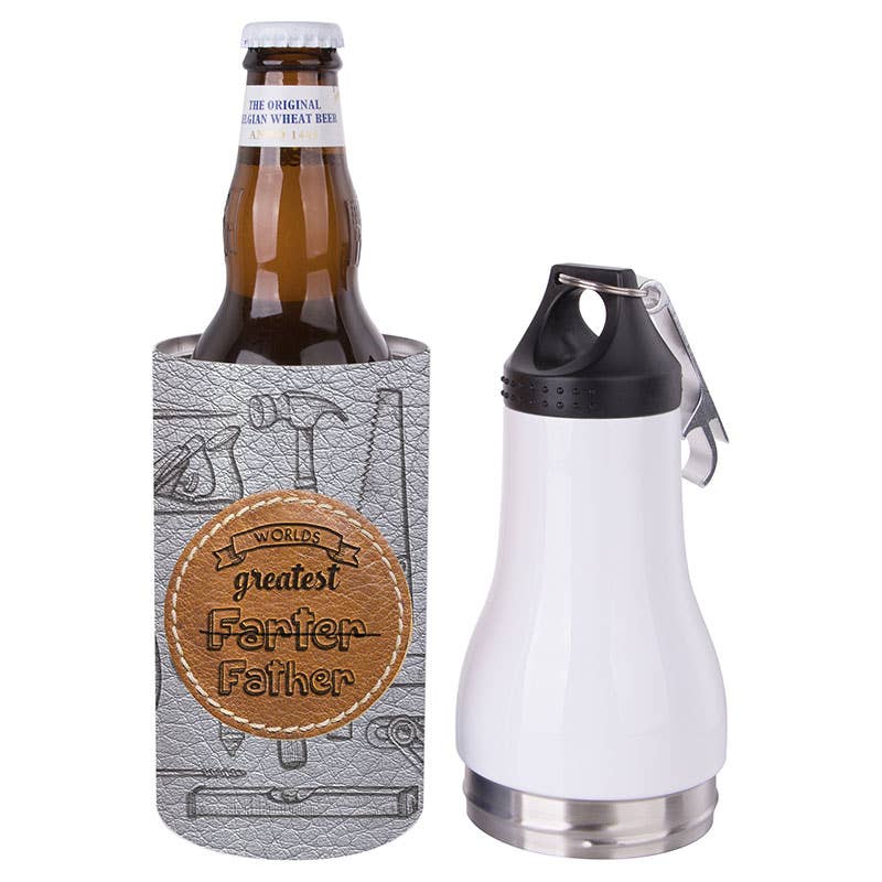 Cubby House by Malmar - Vente Figurine décorative - Refroidisseur de bouteille de bière en acier inoxydable 12Oz avec décapsuleur0