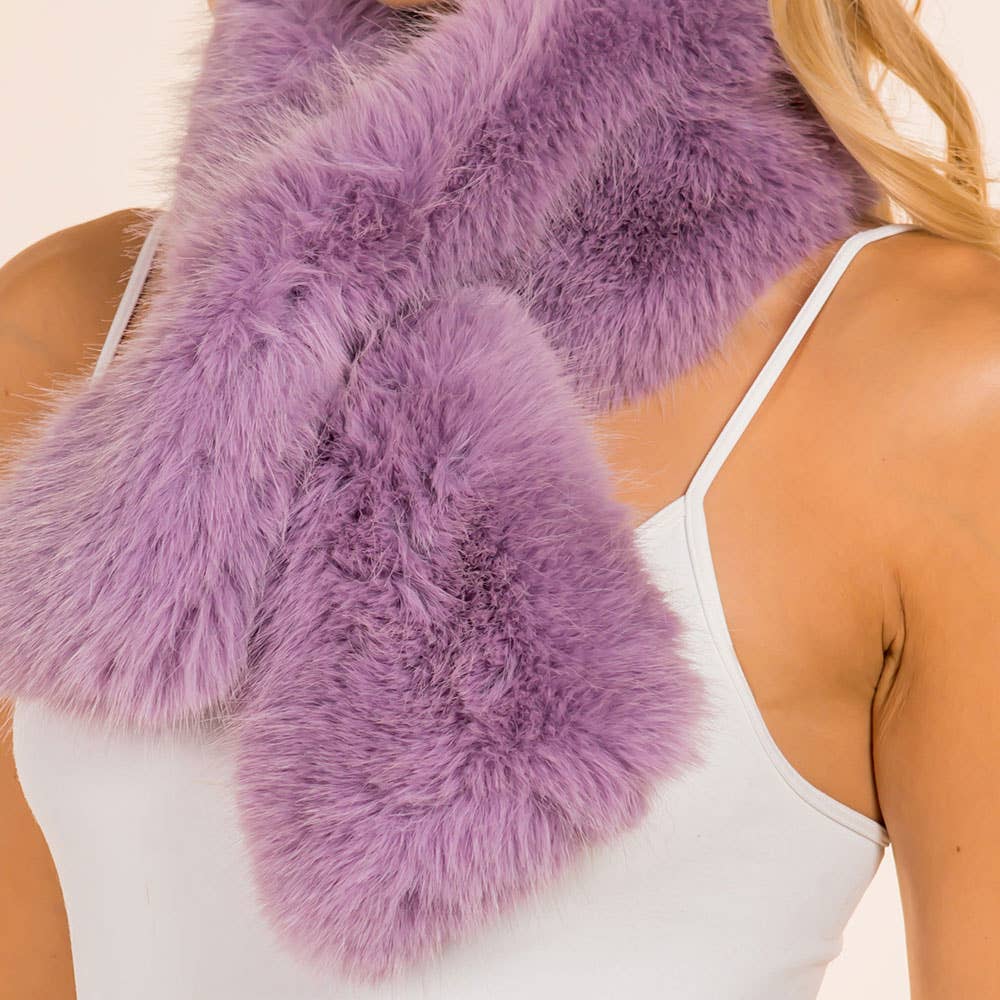Sensibling Corp. – wholesale Scarf – Women's – Soft Faux Fur Plush Wrap Scarf11