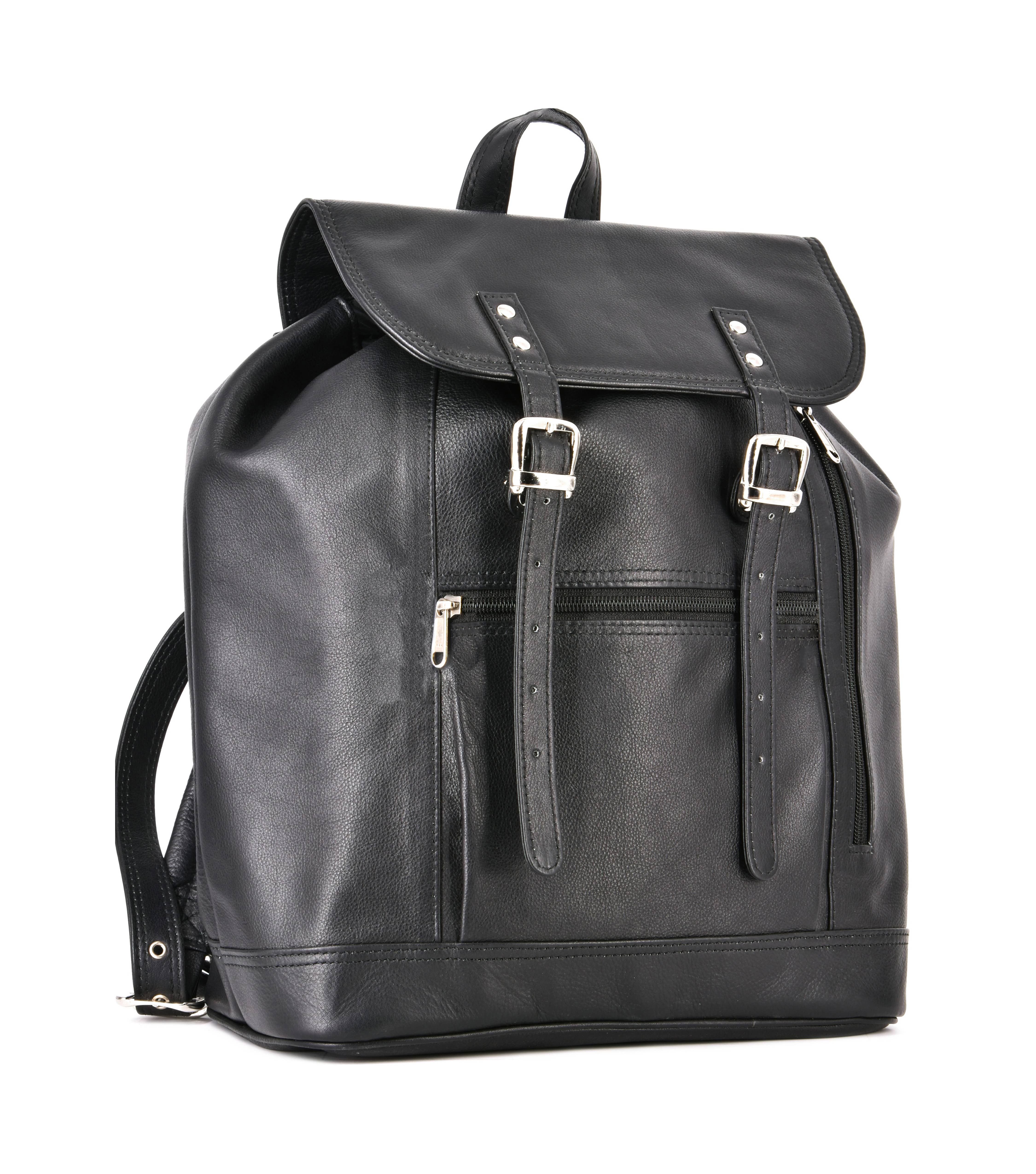 Ashlin Leather Boutique - Wholesale Backpack - Unisex - ASHLIN® | ZIPPERED COMPARTMENT BACKPACK | TUSCANY LEATHER1