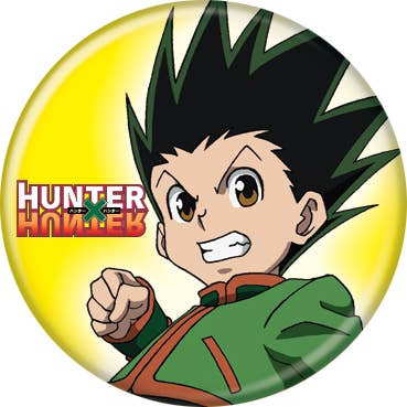 Hunter X Hunter Gon On Yellow Buttons 1.25" Round for wholesale by Ata-Boy