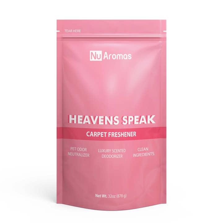 Heavens Speak | Carpet Freshener & Deodorizer Powder - 32oz for wholesale by NuAromas | Home Fragrance
