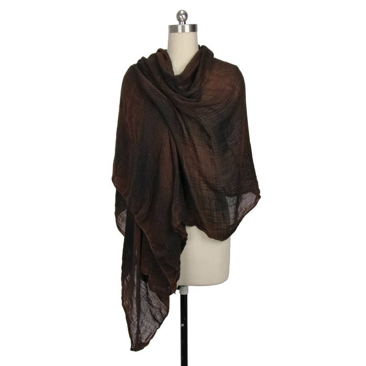 Veroma Gifts - Wholesale Scarf - Women's - Two Toned Faded Plaid Scarf7