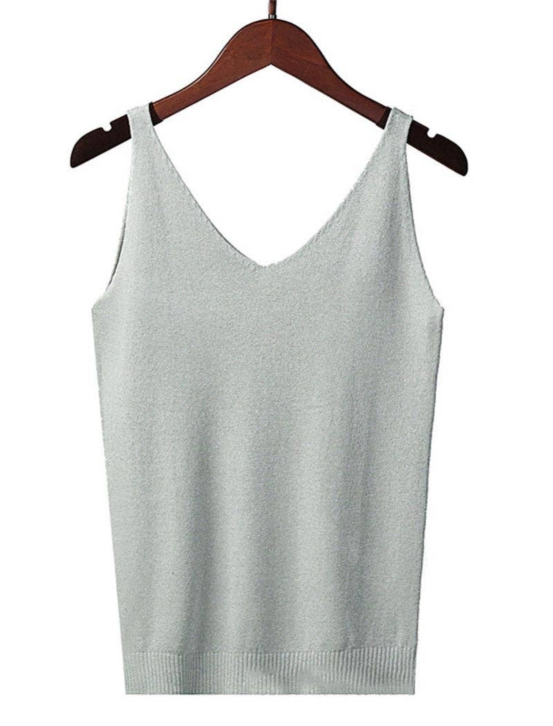 safistyle - Wholesale Camisole - Women's - Glitter V-Neck Cami Top0