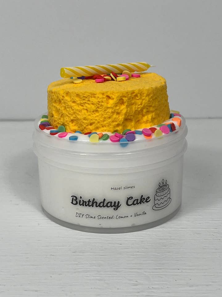 Birthday Cake DIY Slime for wholesale by Hazel Slimes