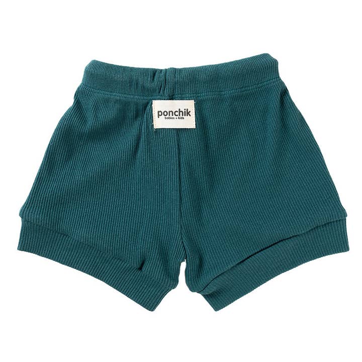 Ponchik Babies + Kids - Pantaloncini in cotone a costine - Pavone per la vendita all'ingrosso da parte di Ponchik Babies + Kids