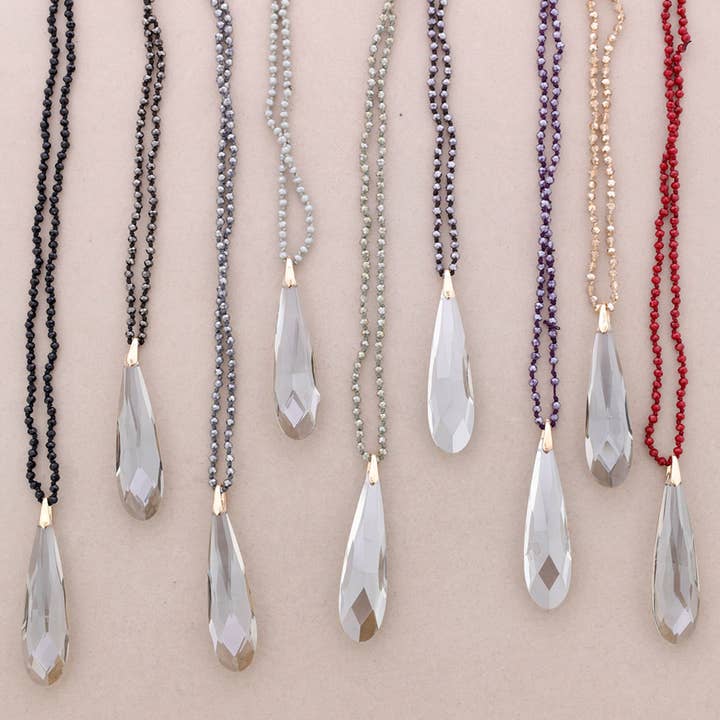 Sonata - Wholesale Pendant/Charm Necklace - Long Crystal Ball Pendant Necklace4